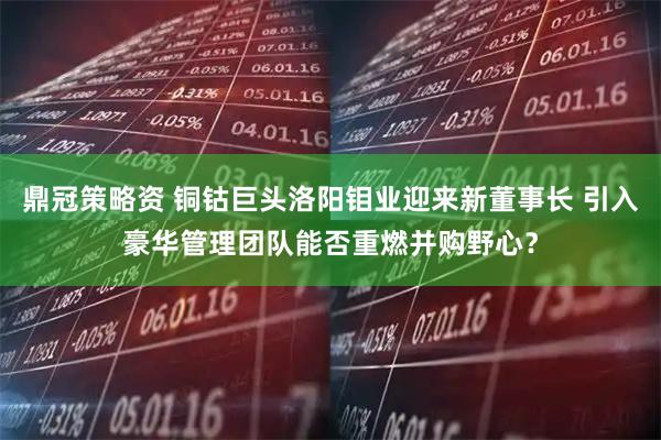 鼎冠策略资 铜钴巨头洛阳钼业迎来新董事长 引入豪华管理团队能否重燃并购野心？