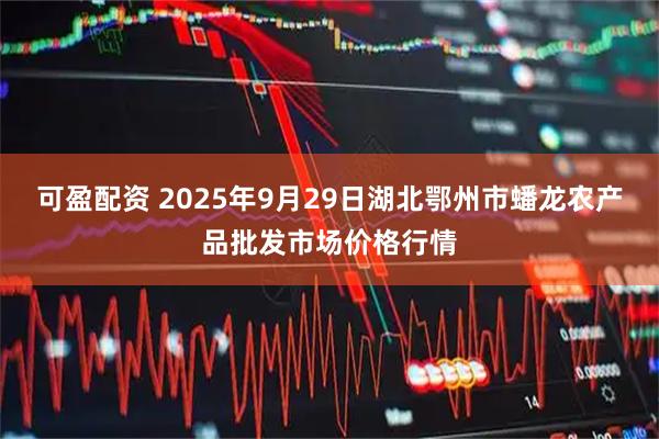 可盈配资 2025年9月29日湖北鄂州市蟠龙农产品批发市场价格行情